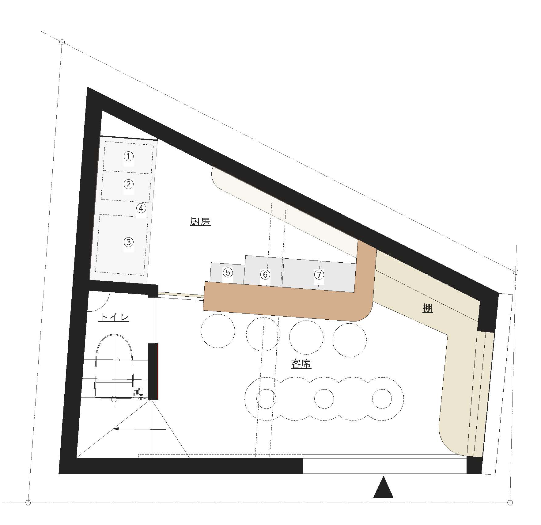 シェアキッチンの図面